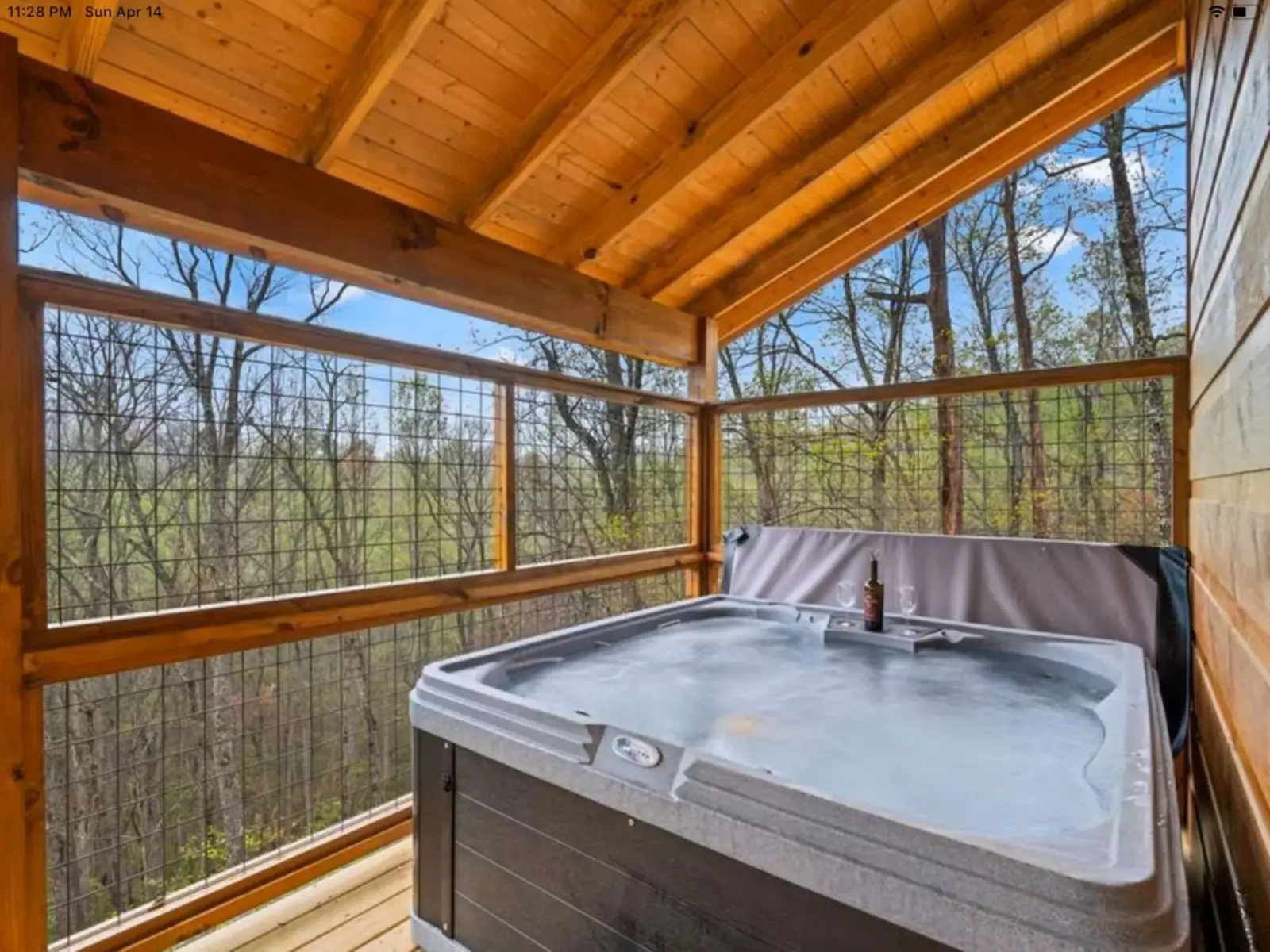 Hot Tub on the private deck