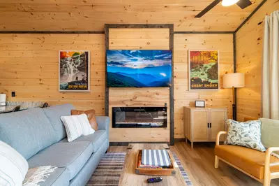65" Smart TV/Electric Fireplace