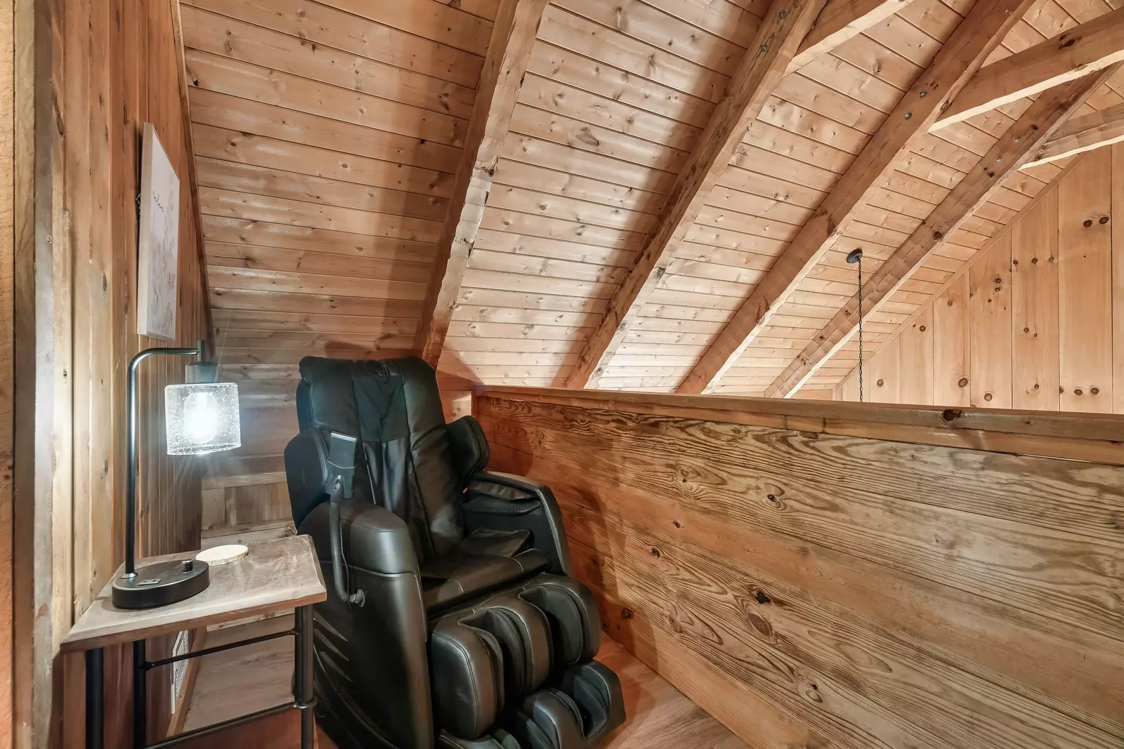 Massage Chair in Loft Bedroom