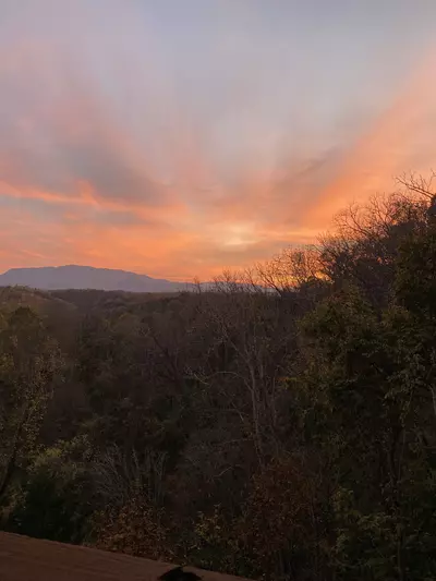Sunset from the porch