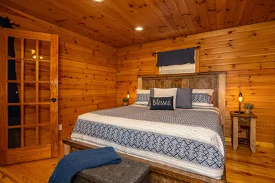 Master King Bed Upstairs