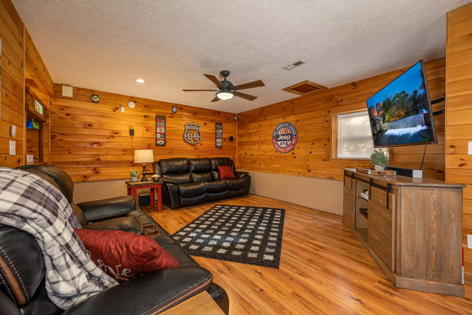 basement theatre/game room