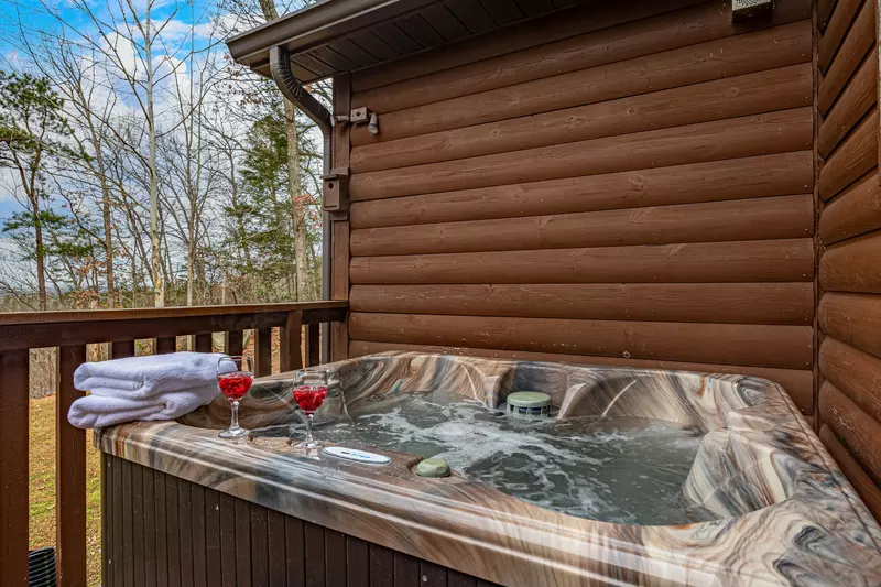 Hot Tub on back patio/deck