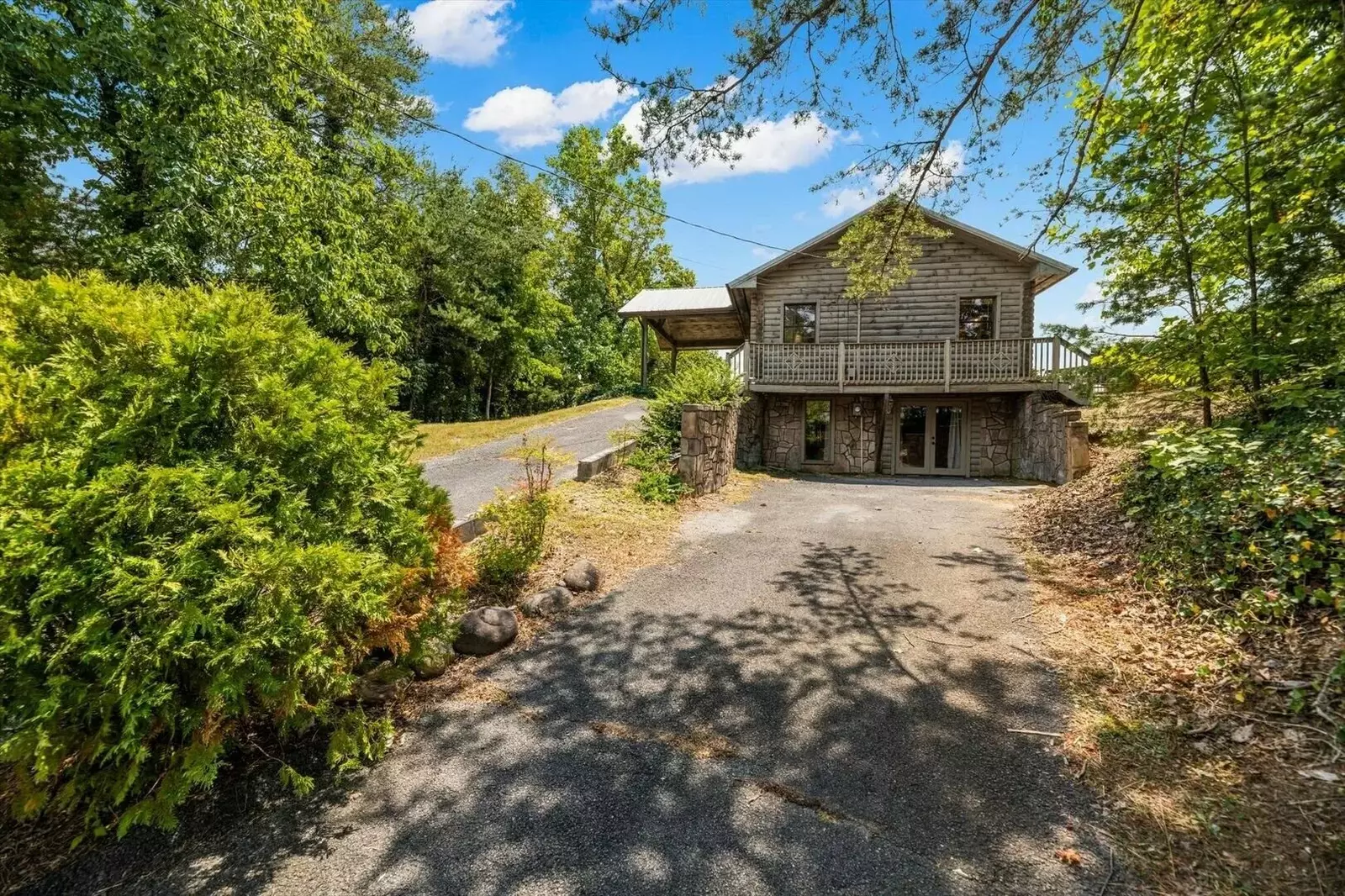 Lower Driveway & Game Room Entrance