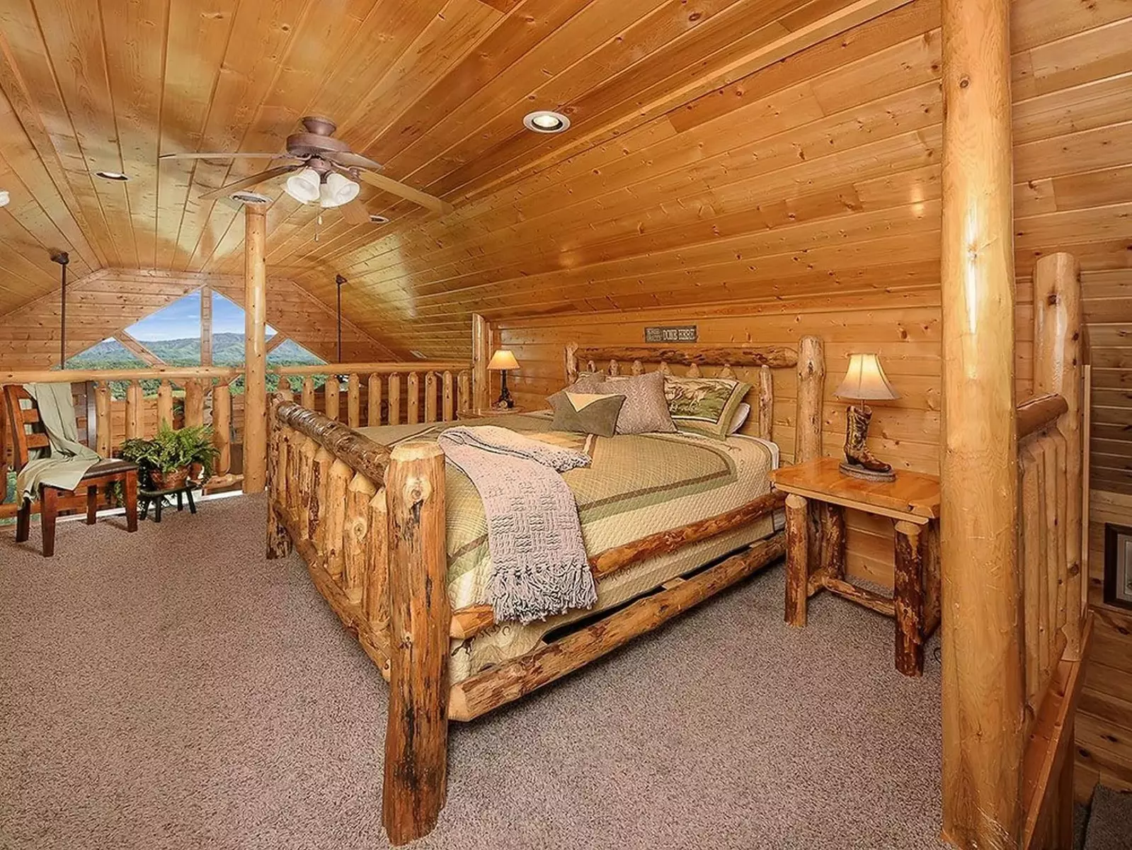 Loft King bed