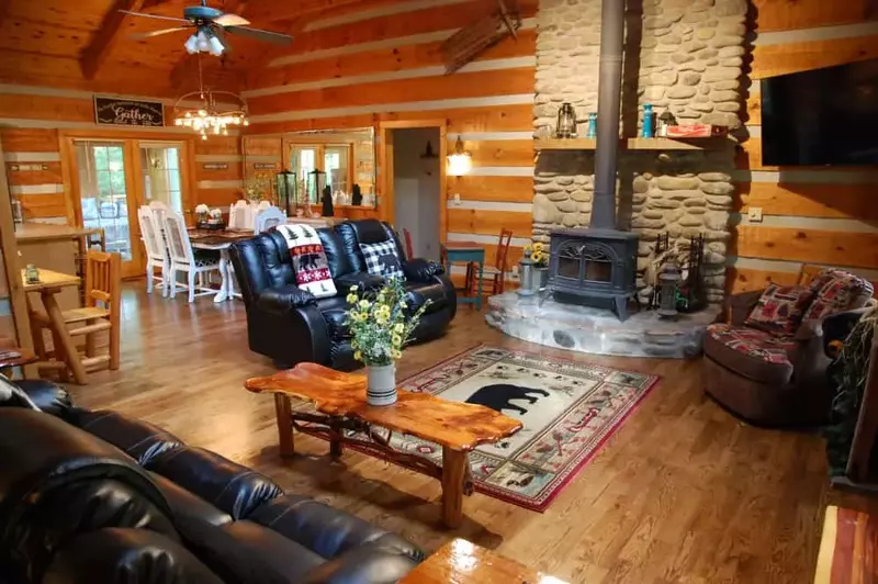 Livingroom with Wood Stove