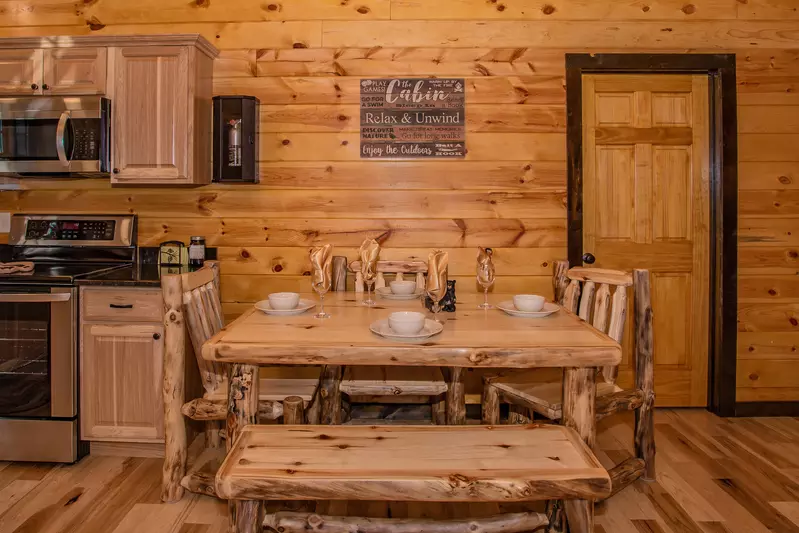 All furniture is real wood and absolutely beautiful