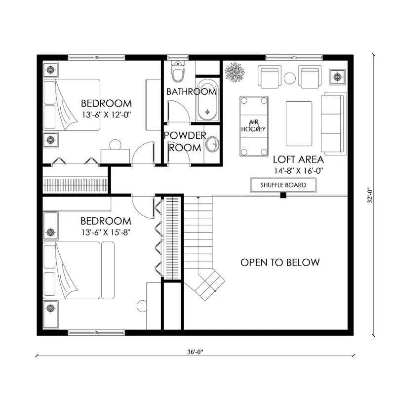 Upstairs Floorplan