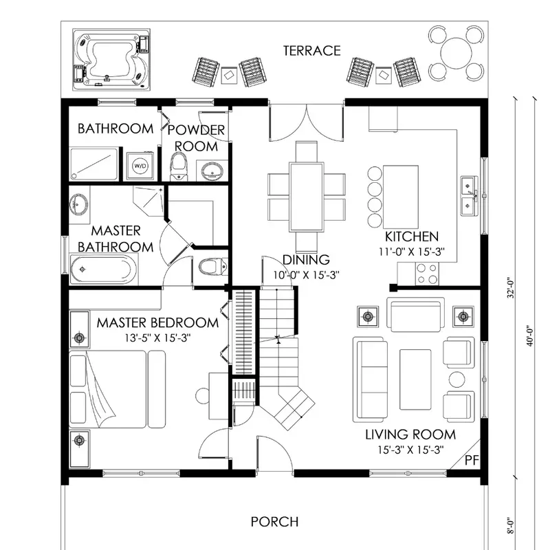 Downstairs Floorplan