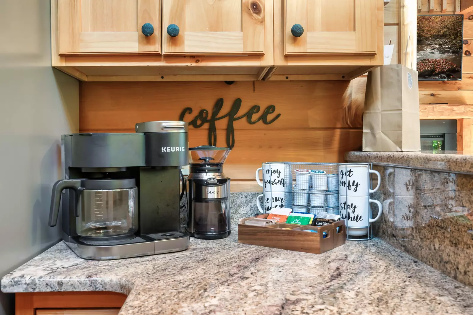 But first... coffee or tea from our signature bar