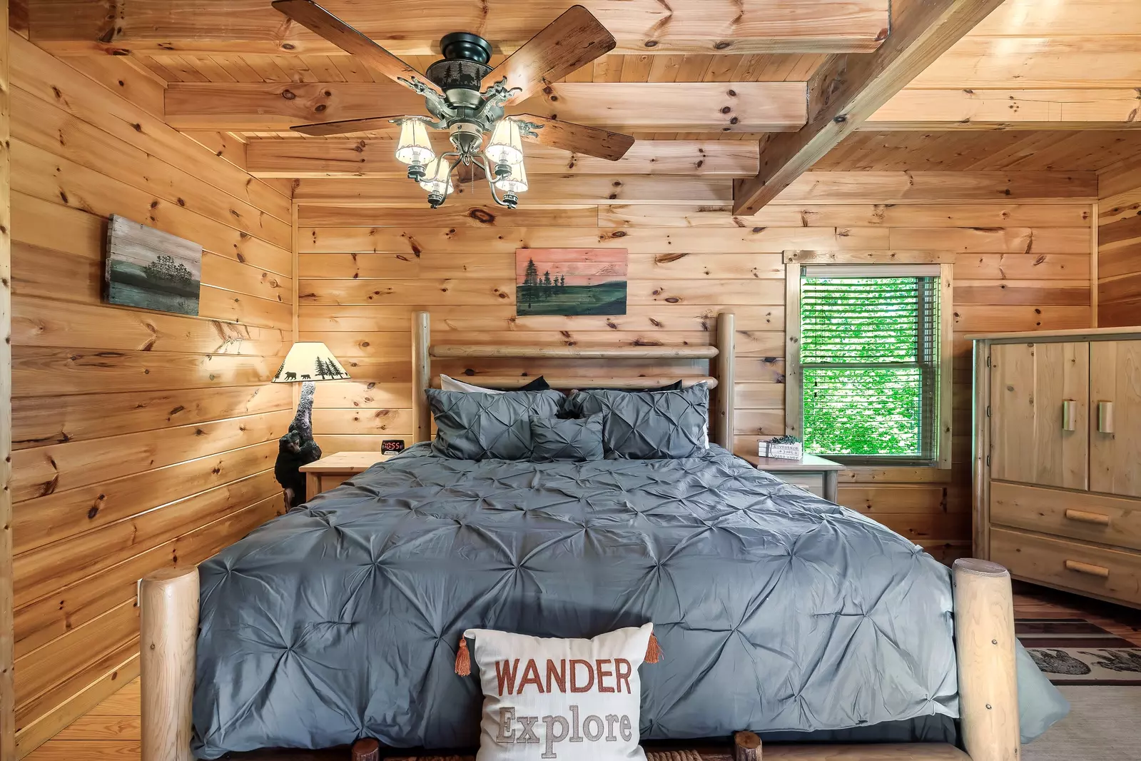 Get a good night's sleep on the brand-new hospitality grade king bed