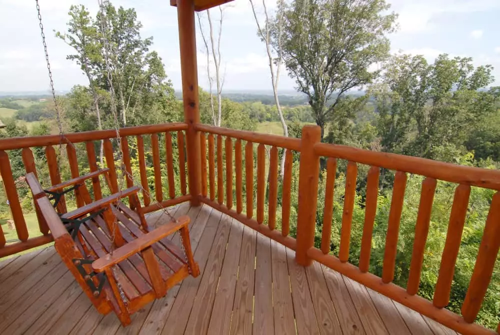 A Swing on the deck