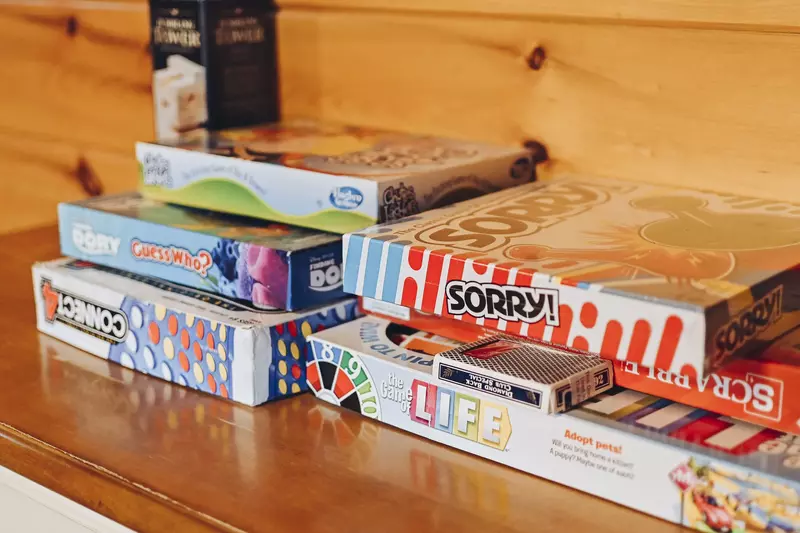 Make it a family game night and enjoy our large selection of board games