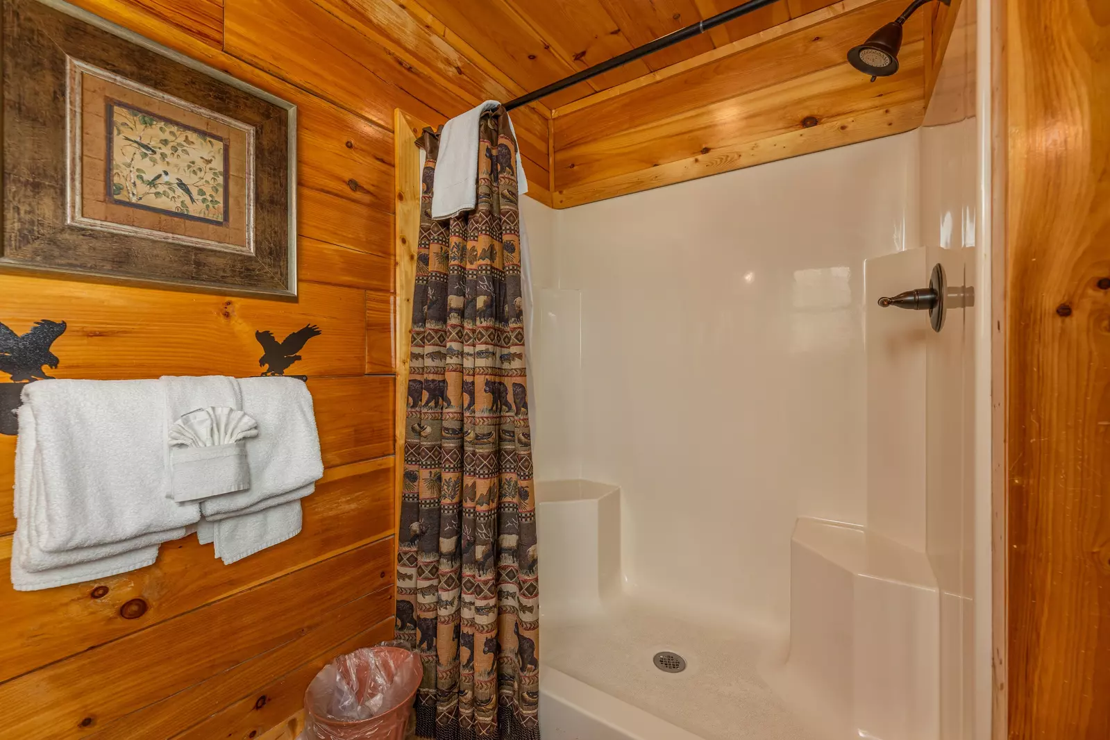 first floor full bath in bedroom suite