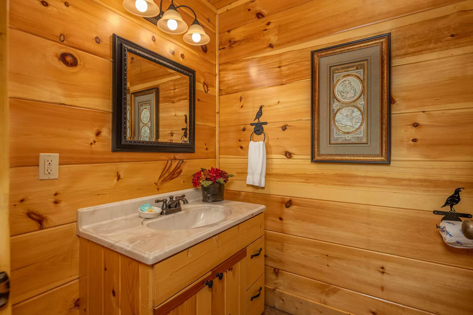 half bath in theater room