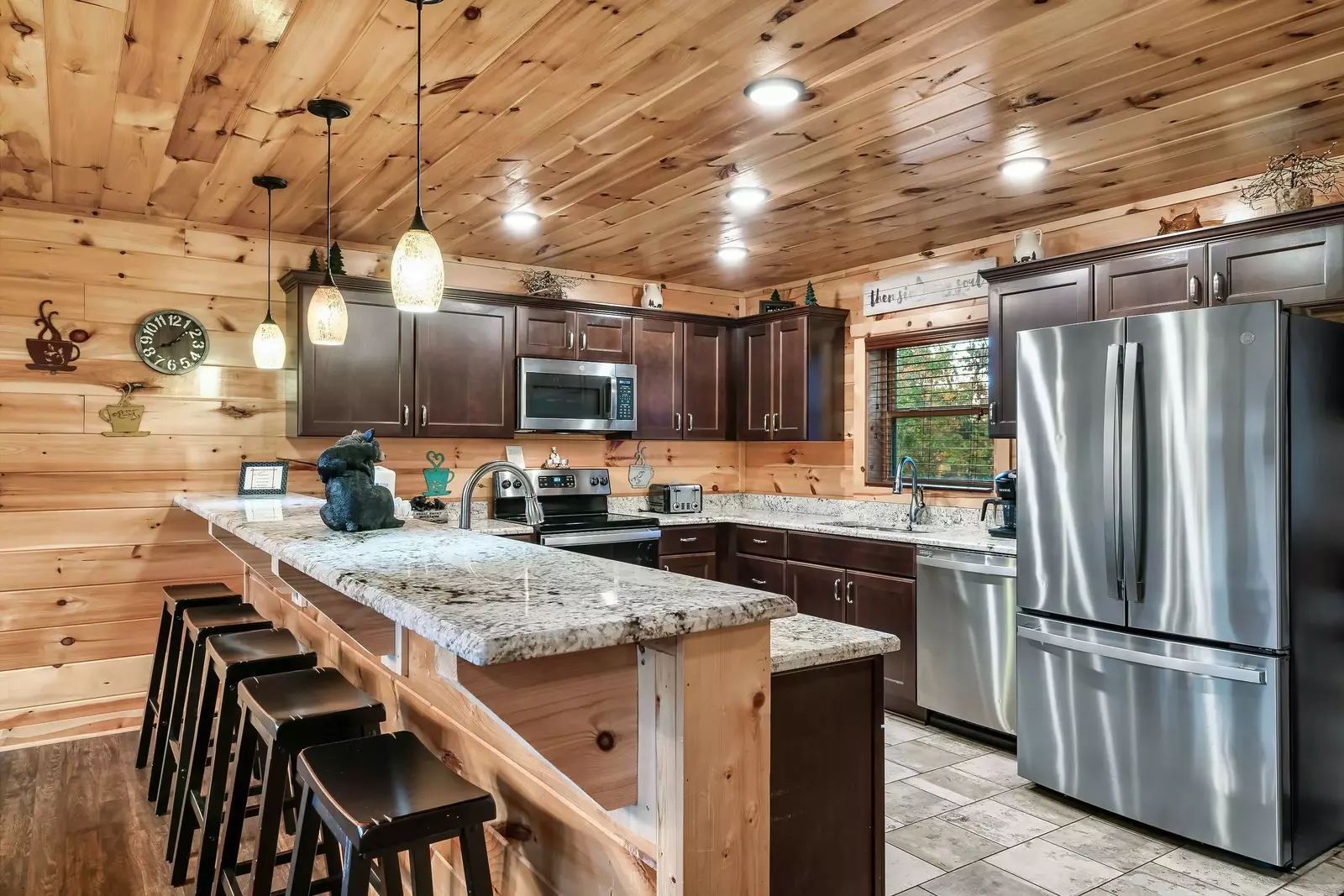 Fully stocked kitchen
