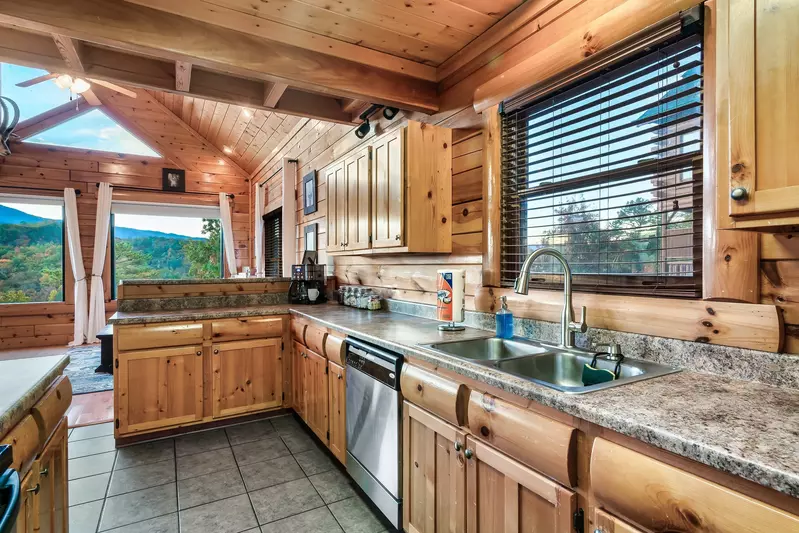 Kitchen stocked with all the essentails