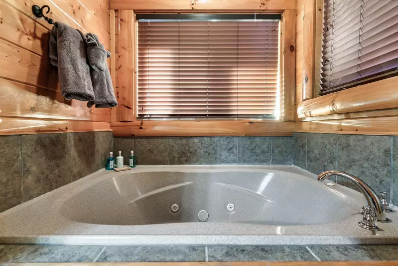 Master bathroom jacuzzi tub