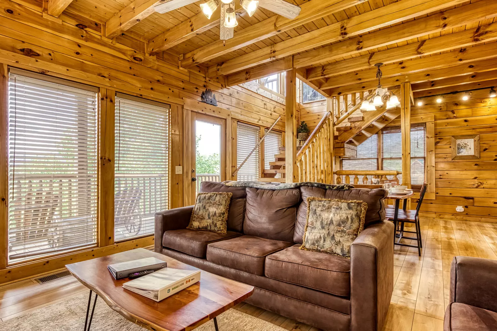 Awesome Views living room and dining area