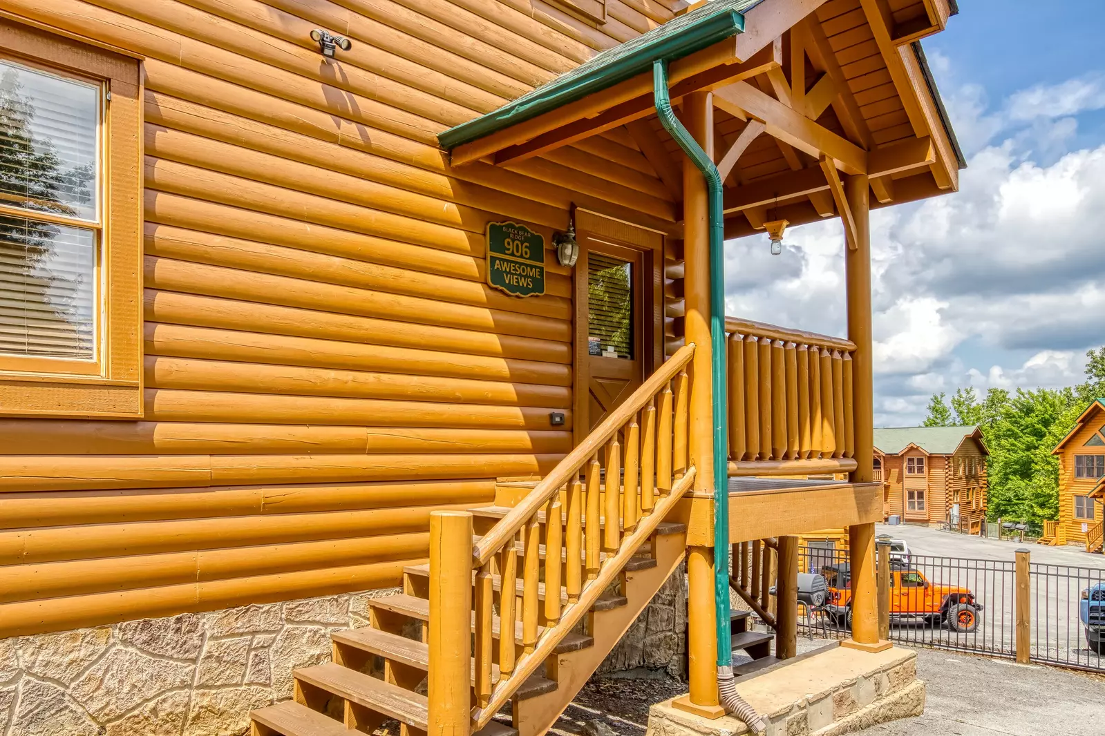 Awesome Views covered entry deck