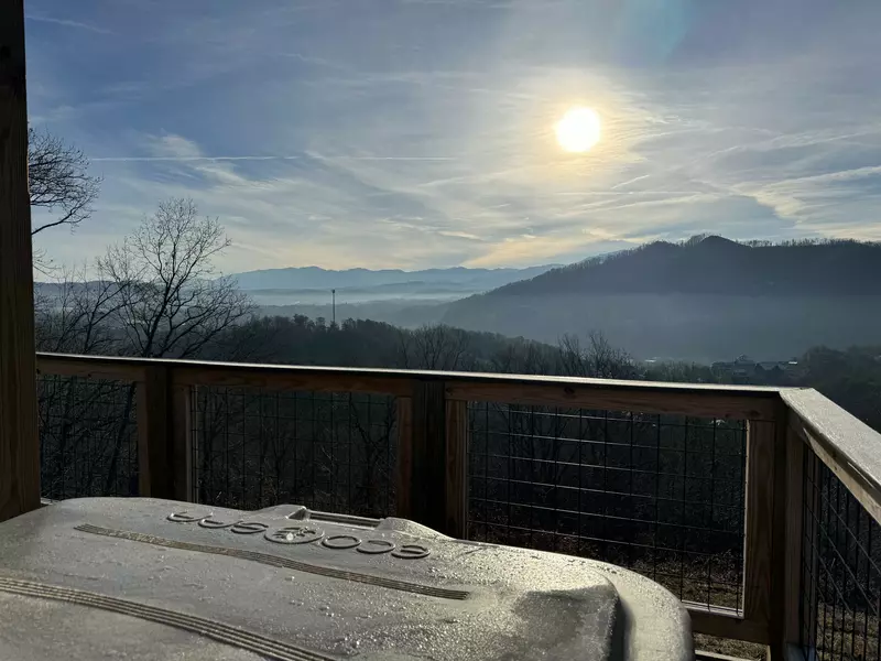 Winter Hot Tub View
