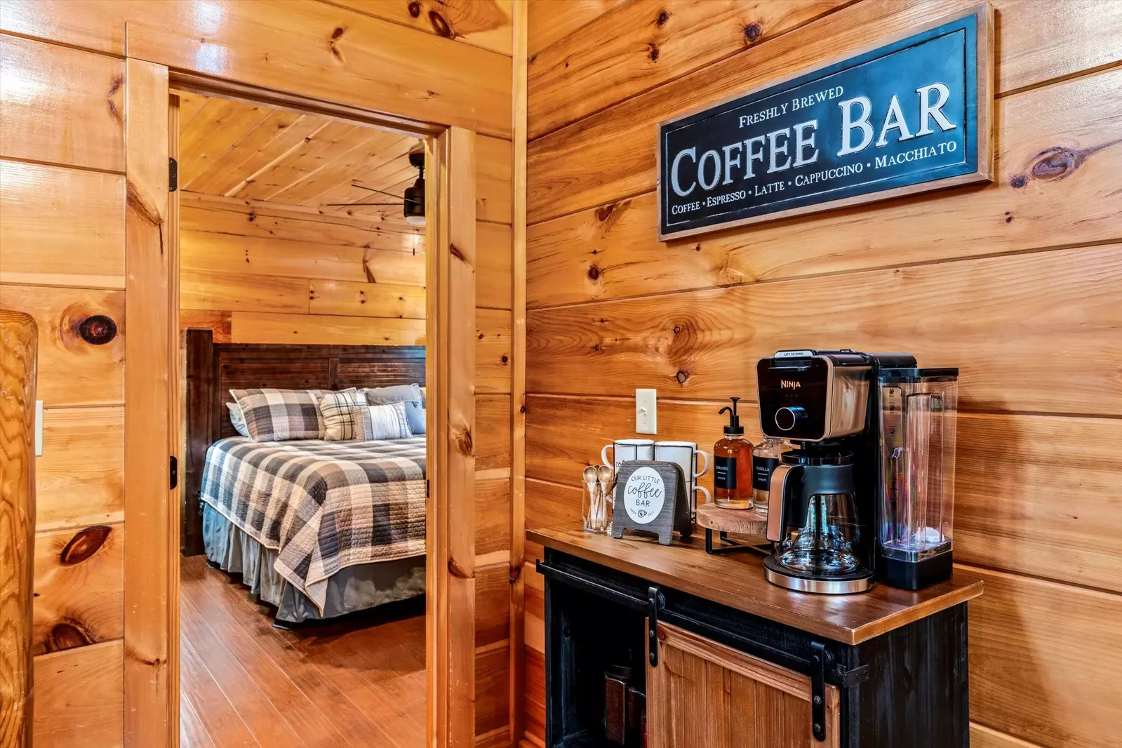 Have a fresh cup of coffee from our coffee bar