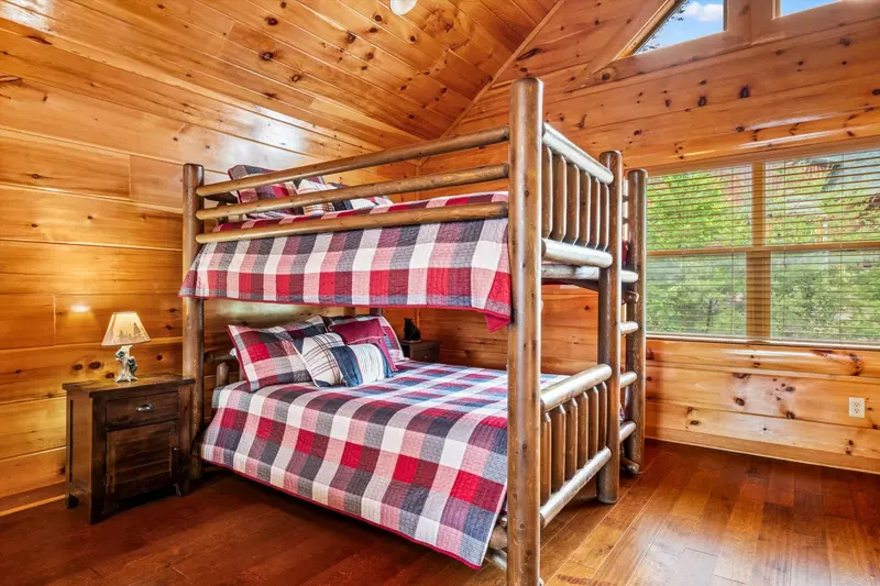 Double queen bunk beds in the loft