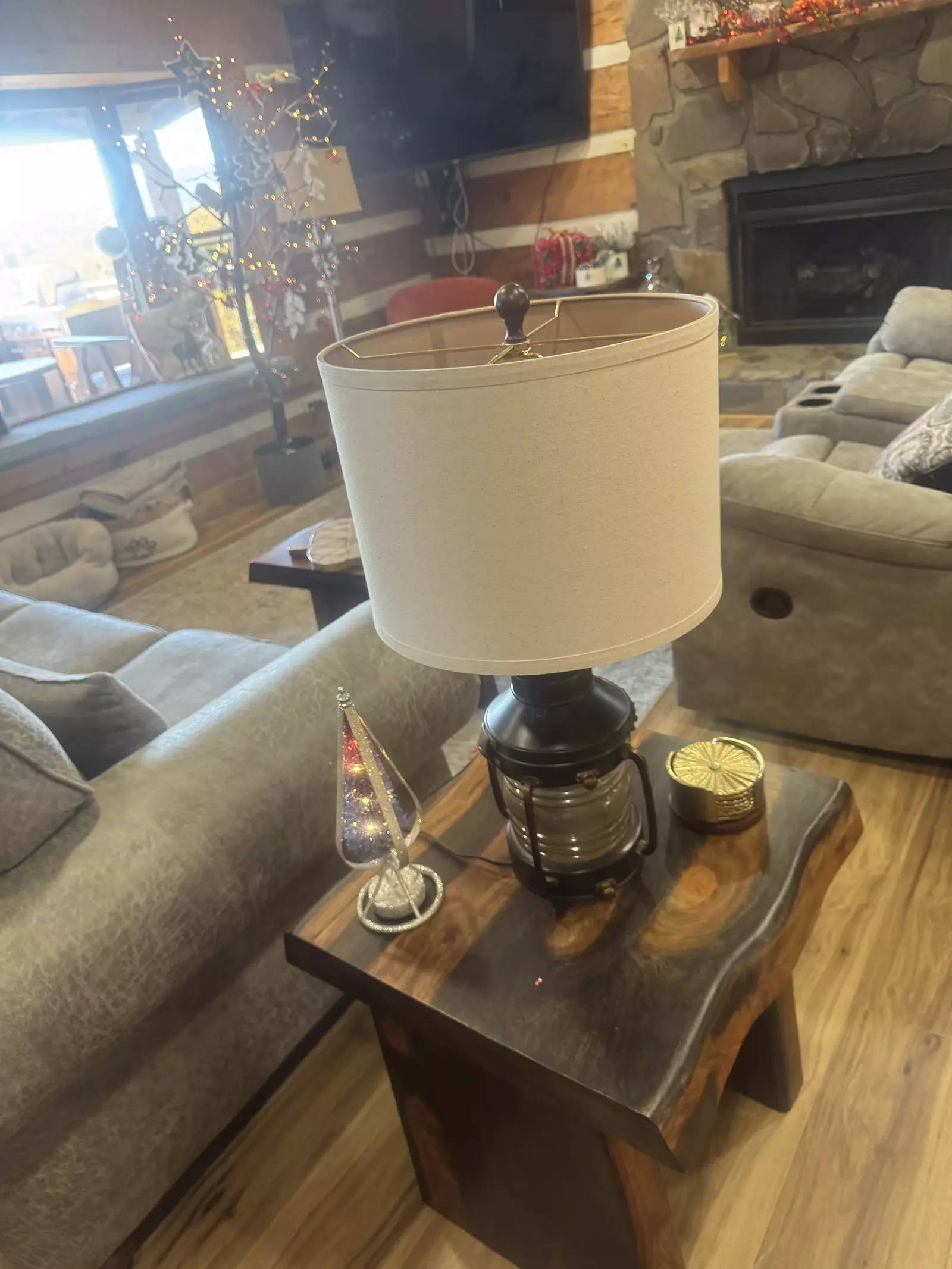 Secluded Summit holiday decorations