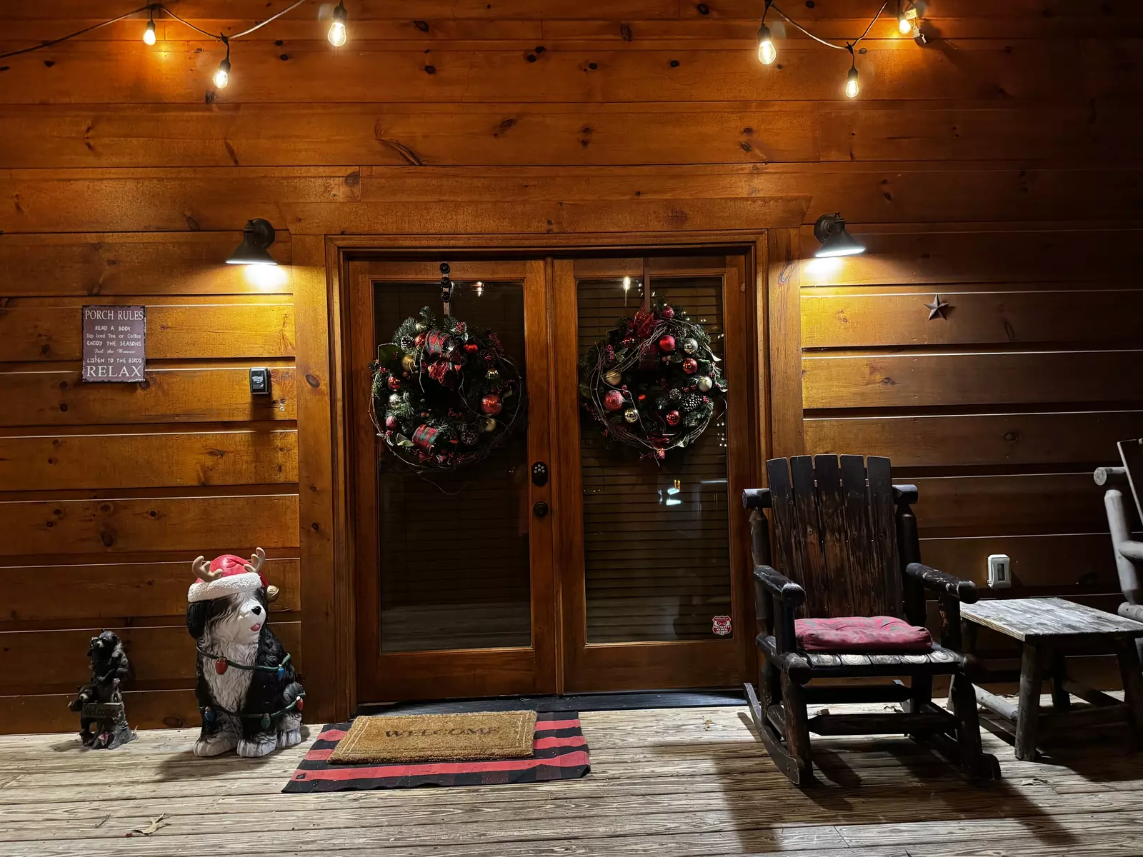 The Bear Cubs Winterfest decorations